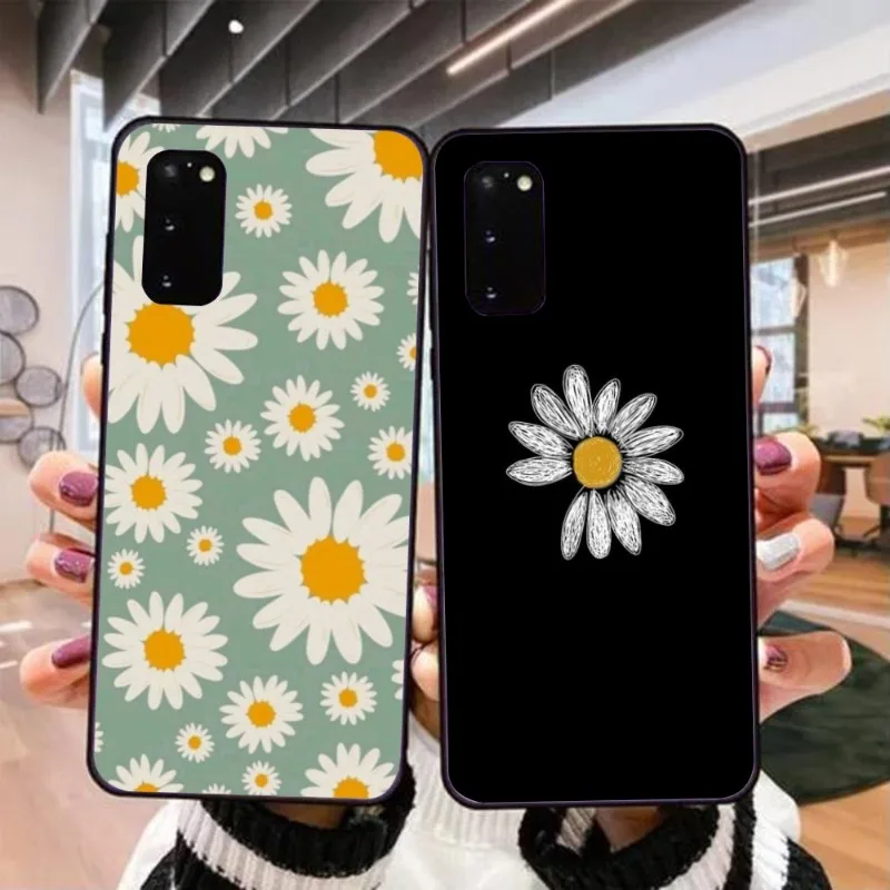 

Beauty Daisy Flowers Phone Case for Realme GT 2 9i 8i 7i Pro X50 X2 C35 C21 C20 C11 C3 Black Soft Cover Funda Shell