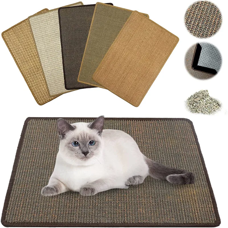 

Cat Scratcher Sisal Mat Board Cat Scratch for Sharpen Nails Scraper Cats Tree Cat Toys Chair Table Sofa Mats Furniture Protector