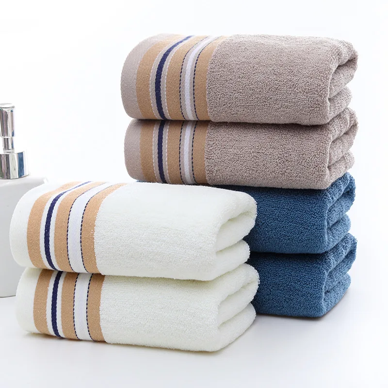 

1/2/5/10Pcs High Quality 100% Cotton Adult's and children's family Face Towel Soft Absorbent Washcloth Household Towels 34x75cm