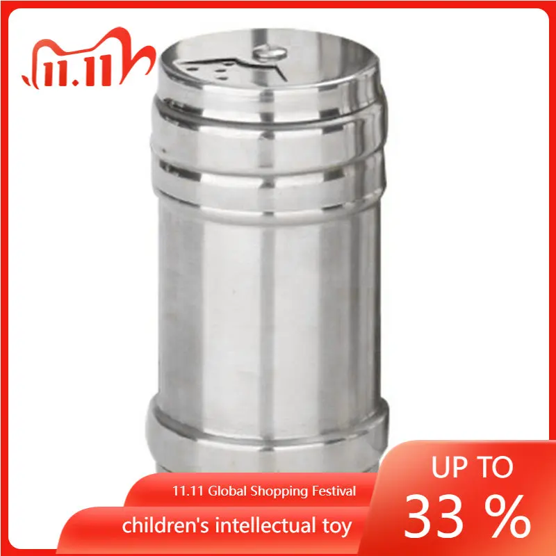 

Stainless Steel Seasoning Pot Stash Jar Storage Box With Lid Jars For Spices Bottles And BBQ Salt Pepper Condiment Box