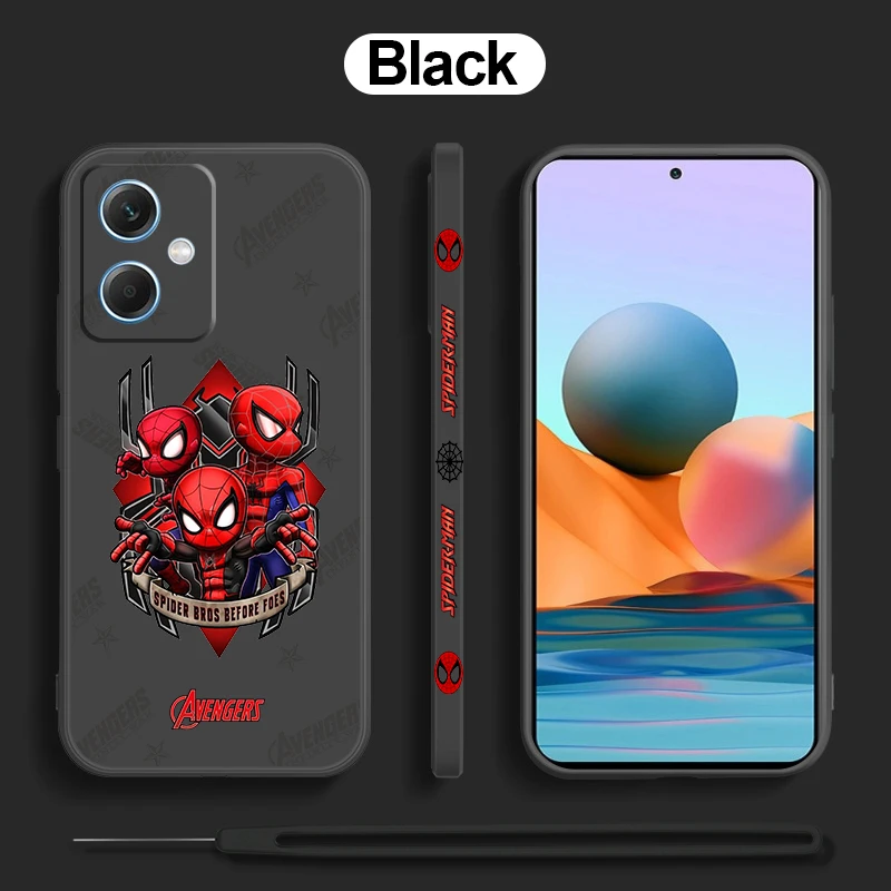 

Marvel Deadpool Hero Cartoon Phone Case For Xiaomi Redmi Note 12 11 11T 10 10S 9 9S 9T 8 8T 7 Pro Plus Liquid Left Rope Cover