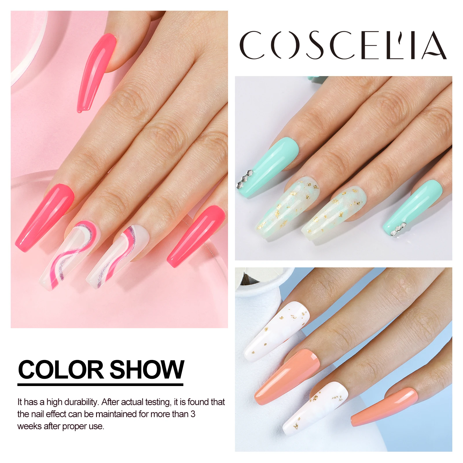 Набор гель-лаков COSCELIA для ногтей Гель-лак отмачиваемый Полупостоянный лак