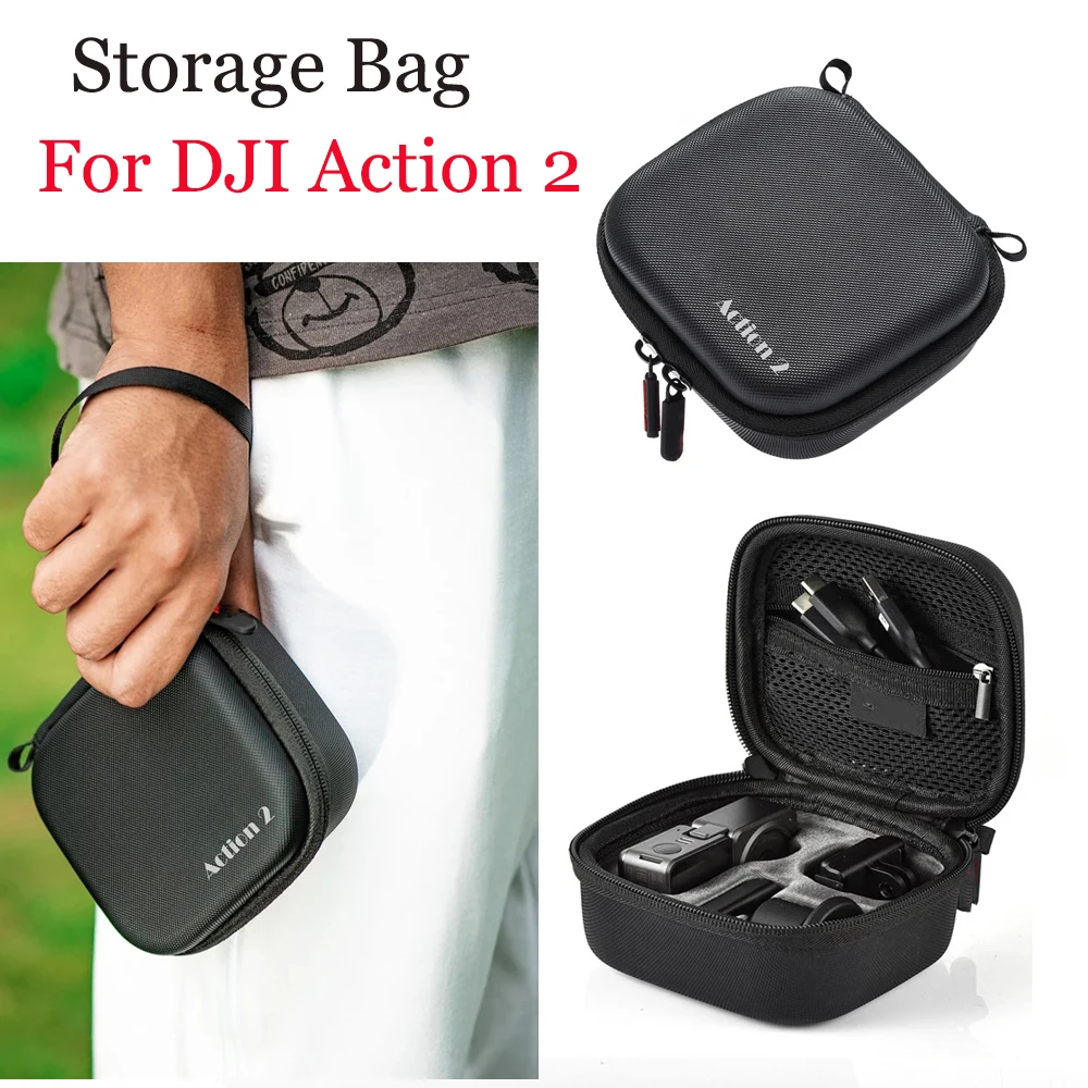 

Storage Bag For DJI Action 2 Carrying Bag DJI Action 2 Camera Protective Carrying Hard Case Handbag for DJI Action2 Accessories