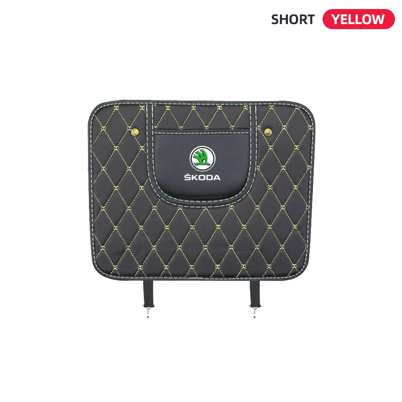 

Кожаный защитный чехол для спинки автомобильного сиденья с защитой от царапин для Skoda Octavia 2 3 Fabia Superb Rapid Kodiaq Karoq