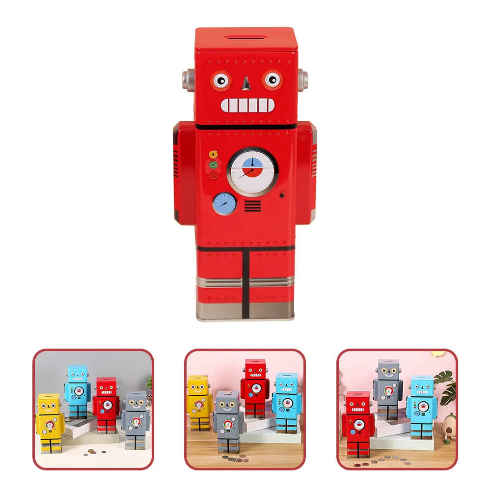 

Metal Robot Piggy Bank Bank Robot Bank Decorative Bank Kids Saving Bank Kids Birthday Gift Bedroom Decoration Red