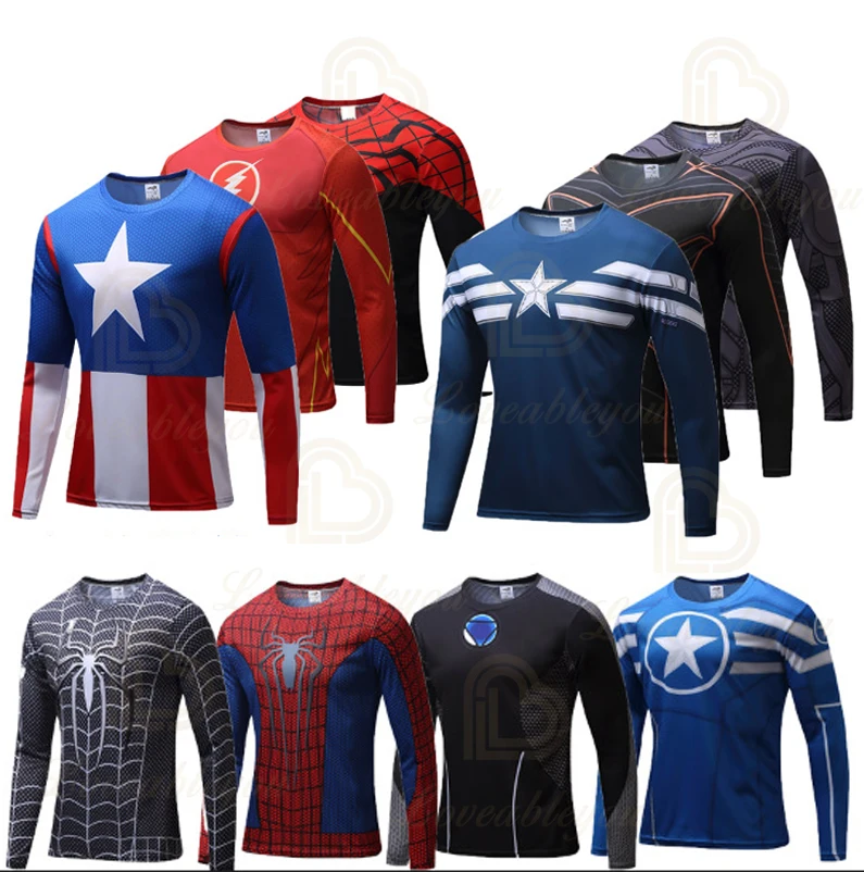 

New Captain 3D Printing Comic Spidey T-shirt Short-sleeved Fashion Summer T-shirt Cosplay Costume Top Long-sleeved T-shirt
