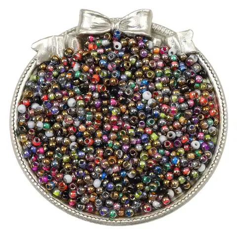 Чешские стеклянные бусины 4 мм, градиентный цвет, 170 шт