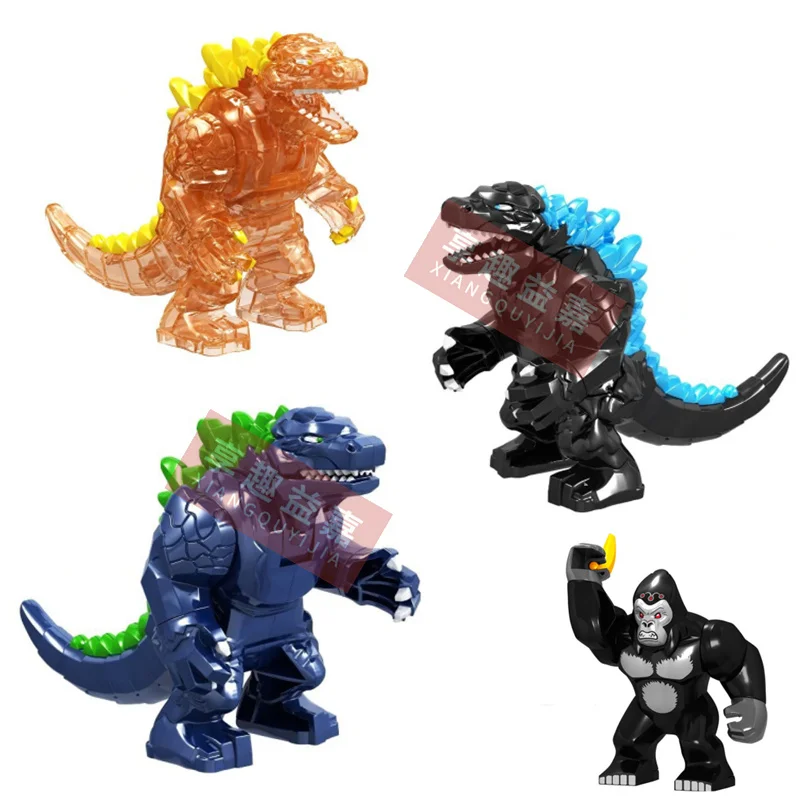 

Monster Alien Organism Famous Movie Bricks Dinosaur Gorilla King Kong Building Blocks Toys Kids Diy Toys For Kids GXL047 GXL048
