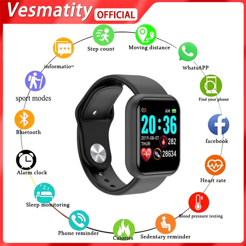 

For Apple Huawei Xiaomi D20 Pro Ladies Macaron Smart Watch Blood Pressure Smart Watch Smart Watch Bluetooth Fitness Tracker