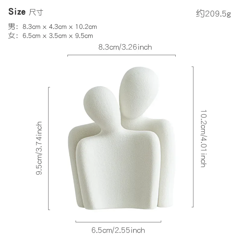 

Керамическая статуэтка MOONBIFFY пара