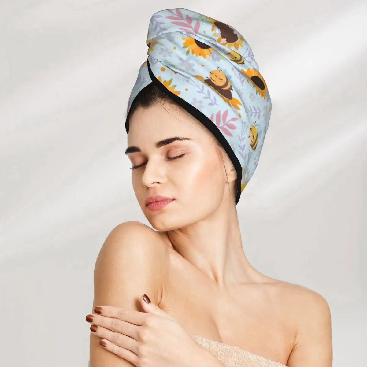 Bath Head Turban Wrap Quick Dry For Drying Hair Women Girls Bathroom