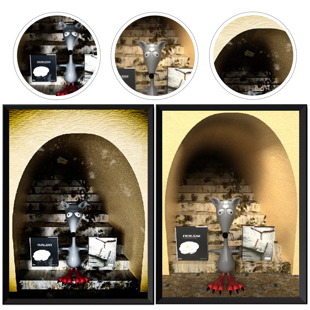 

2pcs Lovely 3D Wall Stickers Wall Decorative Decals Wall Ornaments Wall Stickers