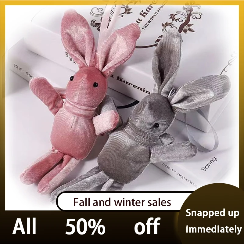 

Специальная Корейская бархатная кукла-кролик, плюшевая игрушка, бархатный кролик, подвеска, Новогодняя подарочная коробка