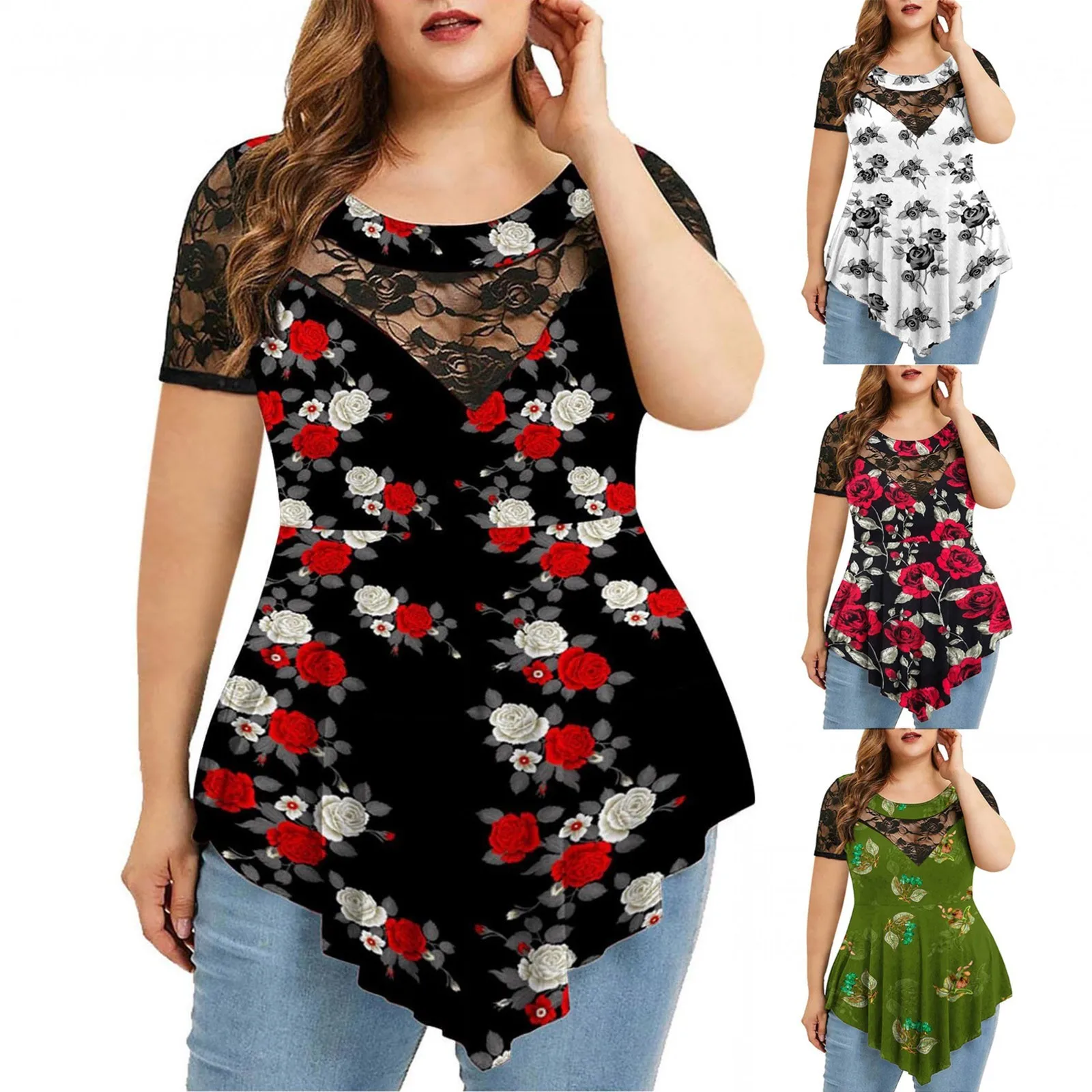 

Лето 2022, элегантный женский пуловер с рисунком, футболки с круглым вырезом, Сказочная уличная одежда с 3D принтом