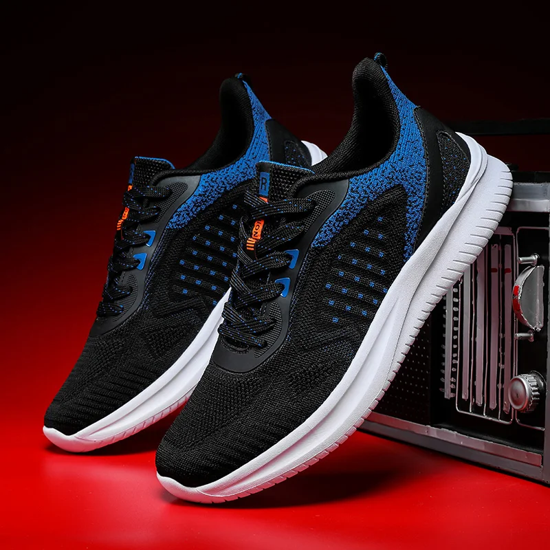 

Hot Sale Mesh Running Shoes for Men Outdoor Lace-up Jogging Sneakers All-match Breathable Tenis Masculino Fashion Hard-wearing