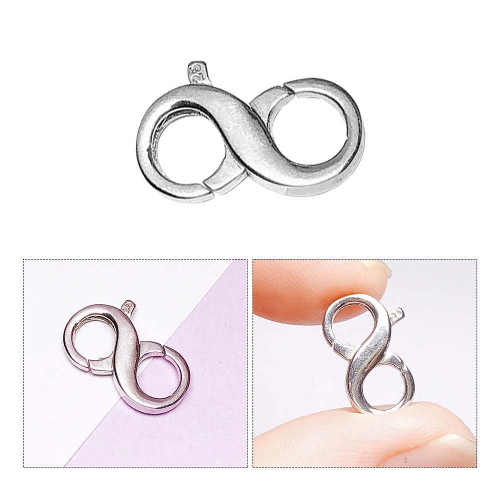 

Clasp Lobster Jewelry Clasps Necklace Diy Bracelet Claw Double Opening Connector Extender Making Convertershortener Charm Silver