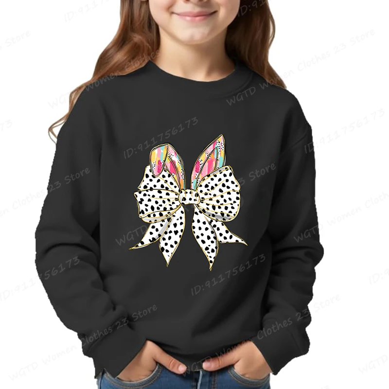 Толстовки с круглым вырезом и принтом пасхального кролика банта новая мода