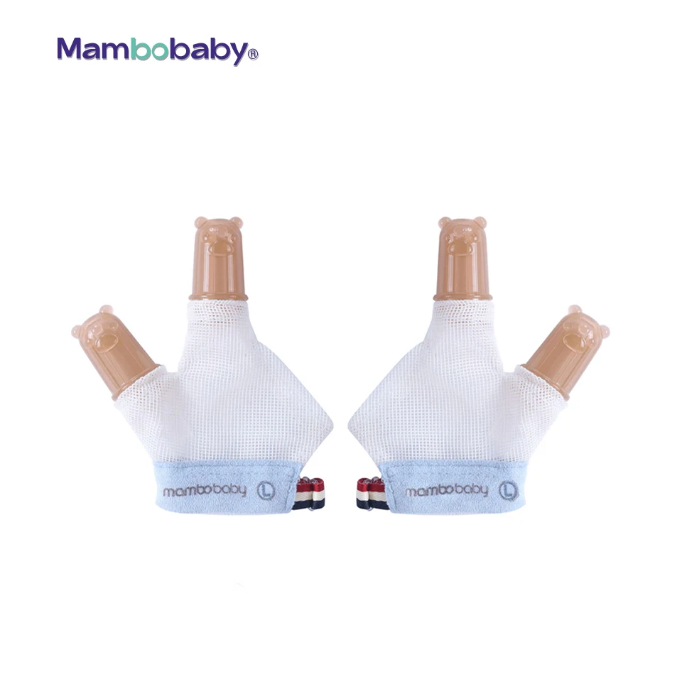 

Silicone Baby Teether Molars Infant Finger Cots Breathable Guard Thumb Set Dental Care Newborn Anti-Bite Hand Sucking Wrist Band