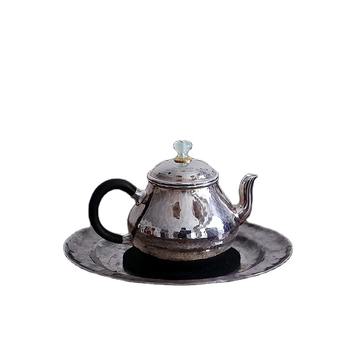 

Cheap Handmade Silver Made 9999 Top Fashion brewing teapot