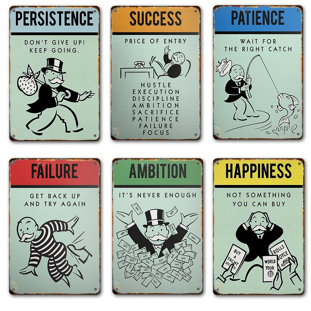 Монополия время-это деньги металлическая стандартная жестяная винтажная