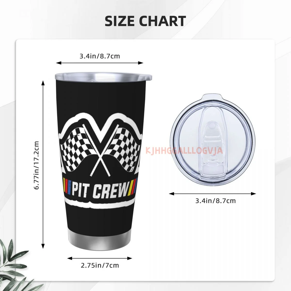 Изолированная термокофейная чашка из нержавеющей стали Pit Crew 20 унций кружка с