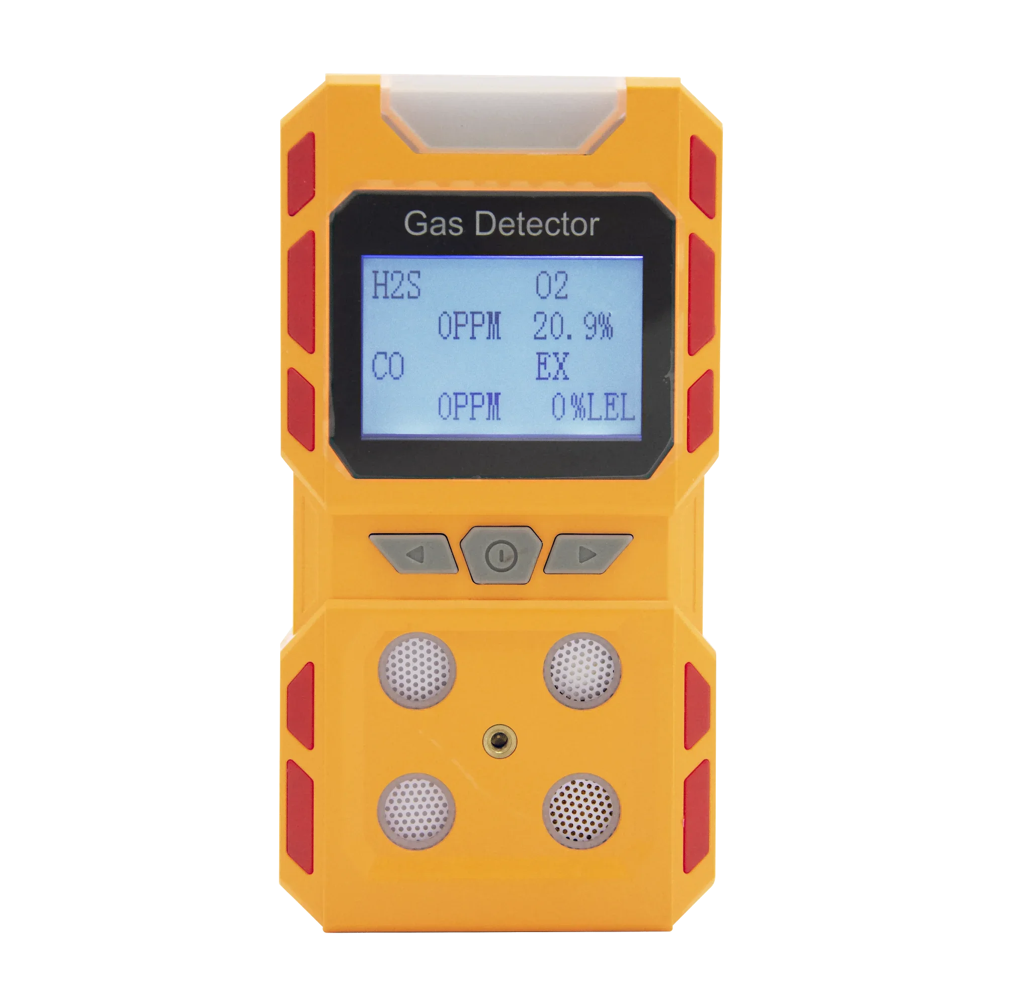 Обнаружение концентрации газа Детектор утечки Портативный H2S CO CH4 O2 Многогазовый
