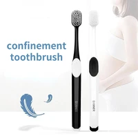 2pcs adult toothbrush wide head square hole soft bristle toothbrush pregnant woman confinement toothbrush