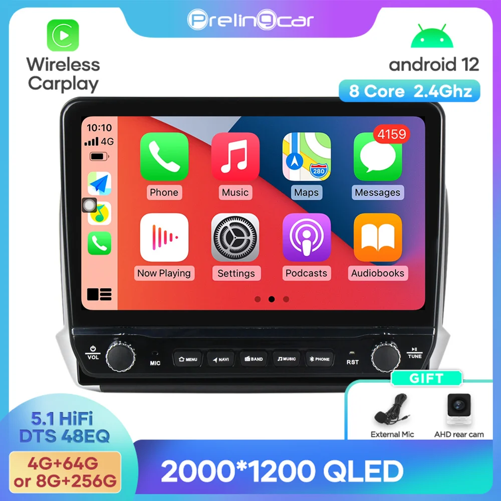 

Android 12 DTS Sound For Peugeot 2008 2013-2020 Years Navigation Multimedia Car Player Radio 2Din Stereo Bluetooth 48EQ