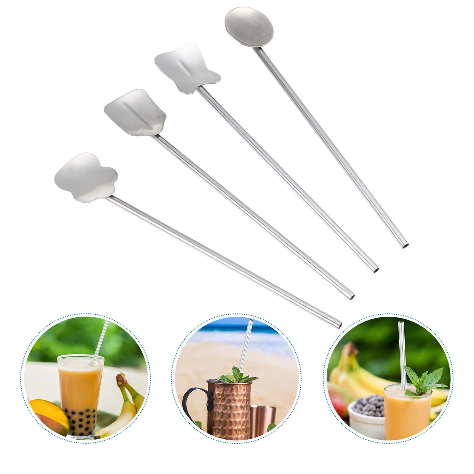 

4 шт., Коктейльные ложки