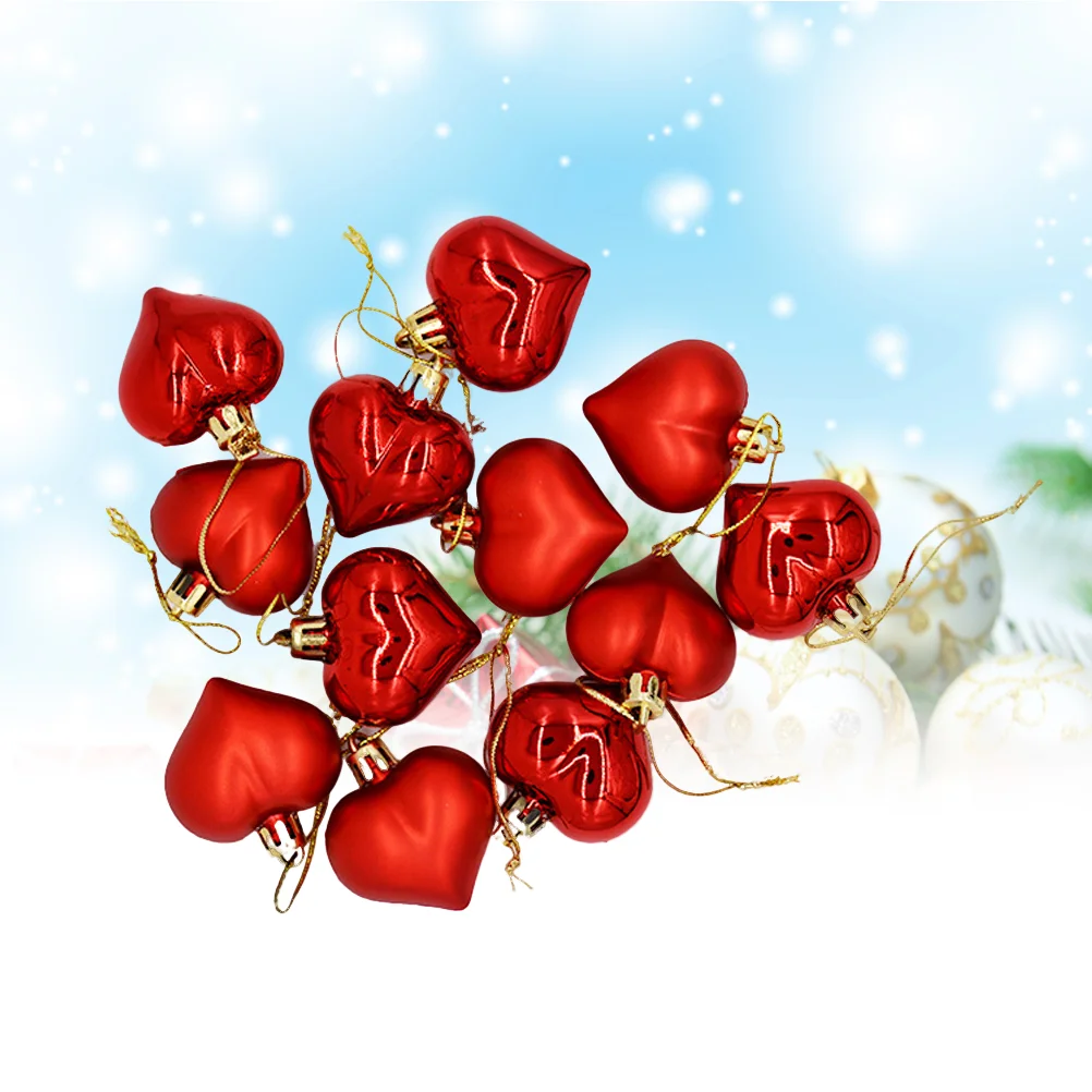 

Christmas Hanging Heart Ornaments Tree Shaped Decorative Decorations Ornament Gift Shape Hear Day Valentines Decoration