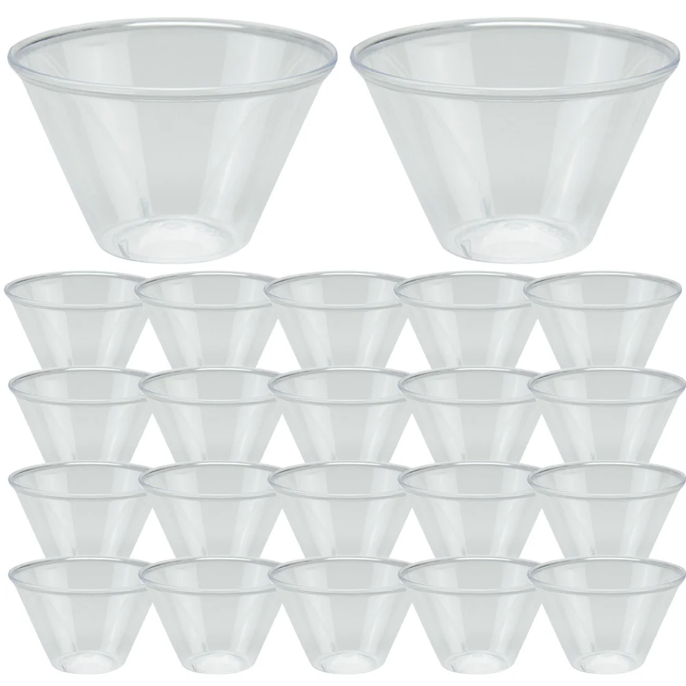 

100pcs Transparent Cups Containers Multipurpose Drinking Cups