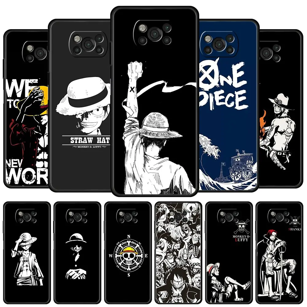 Фото Чехол для телефона One Piece Monkey D Luffy Xiaomi Poco X3 NFC M3 Pro 5G F3 GT Mi 11 Lite 10T 9T A2 CC9 Обложка Fundas Coque |