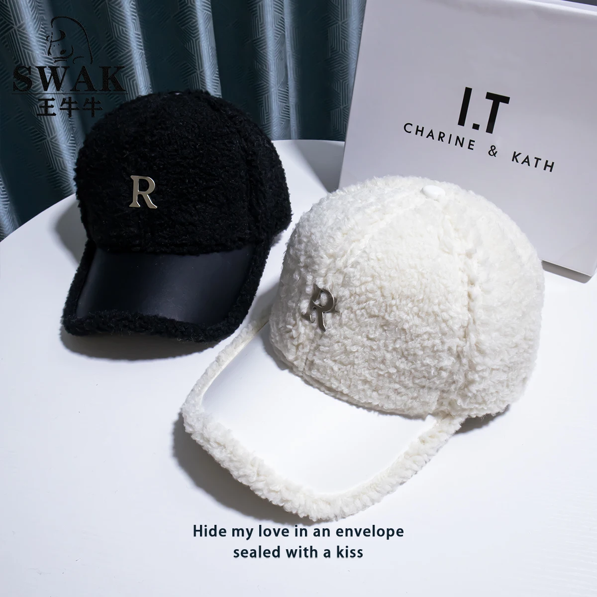 

New winter warm cap for women hat luxury faux fur letter thicken hat Snapback caps gorras hombre casquette Wholesale
