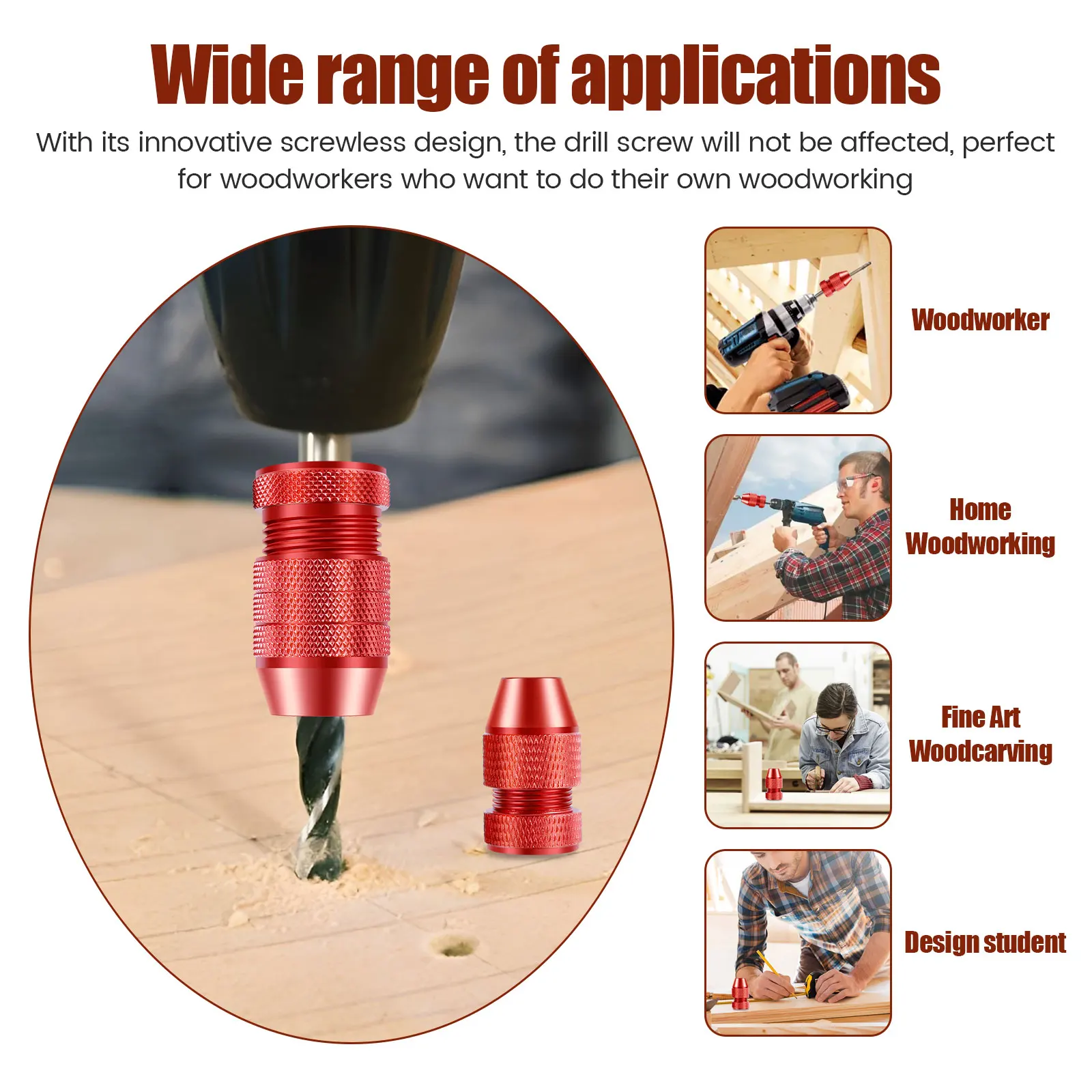 2 шт. насадки для сверла деревообработки