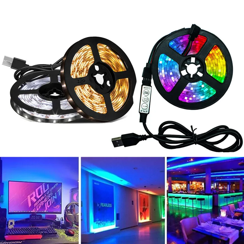 Светодиодная лента RGB для подсветильник Ки телевизора 5 в постоянного тока 2835