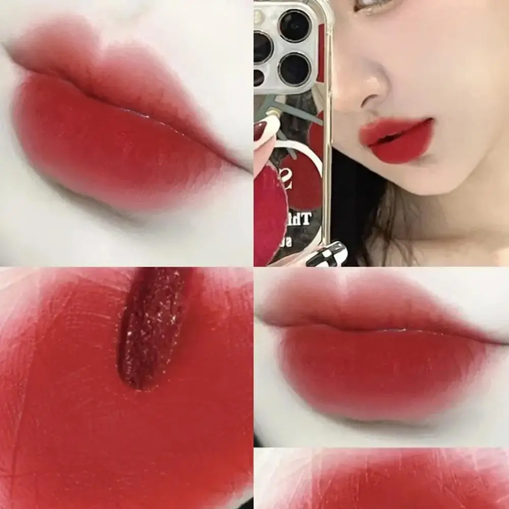 Sexy 5 Colors Velvet Matte Lipsticks Waterproof Long Cosmetics Moisturizing Non-Stick Lips Cup Nude Women Sexy Lipsticks La P6L3