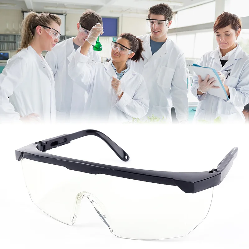 

Work Safety Eye Protecting Glasses Goggles Lab Dust Paint Industrial Anti-Splash Wind Dust Proof Glasses Airsoft Goggles
