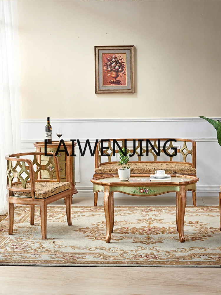 Повседневный стол и стул комбинированный одноместный диван-стул из массива