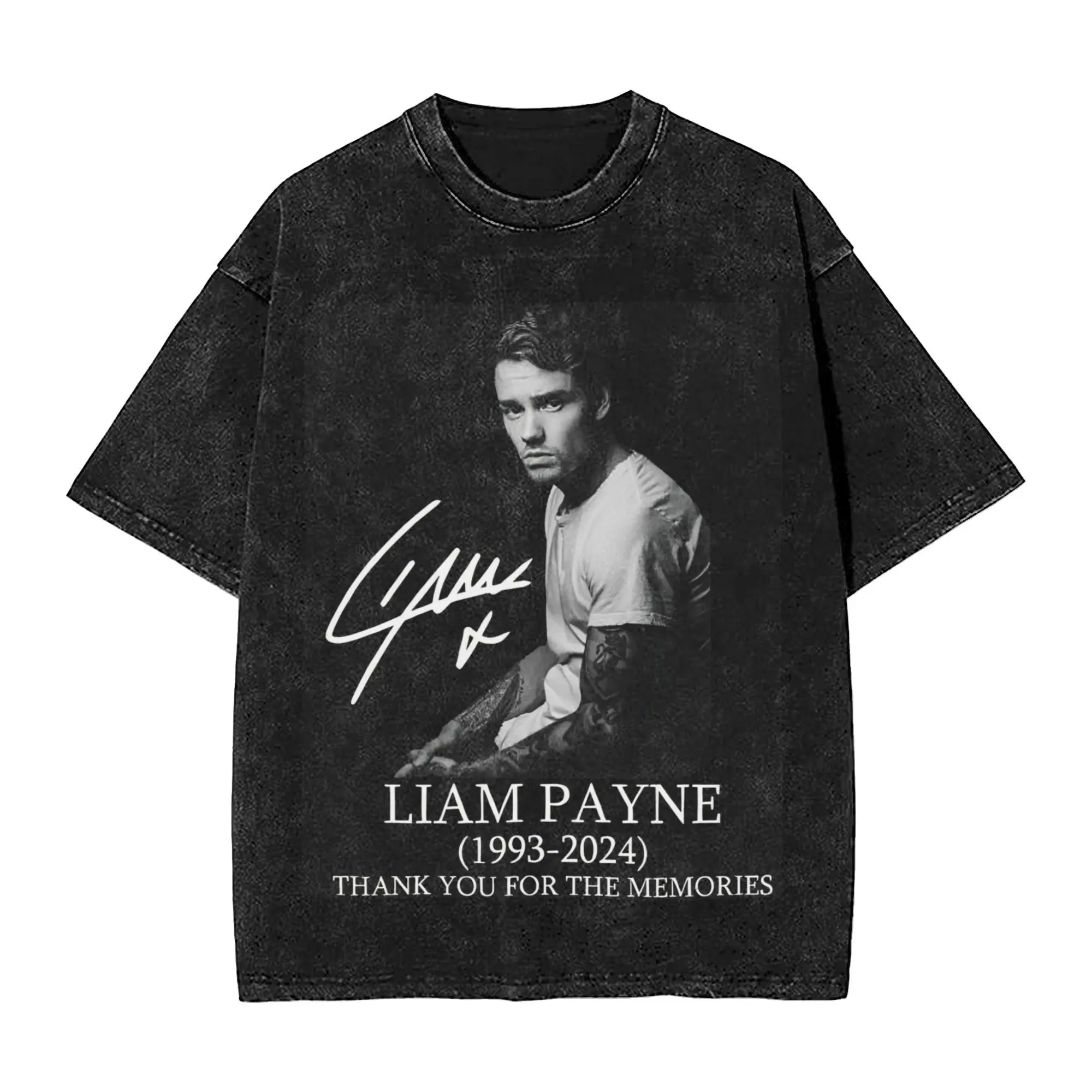 Stylish Liam Payne 1993-2024 memory remember rip Outfit T Shirt for Men Women Cotton Washed Tee Shirts Clothing