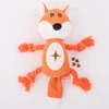 Plush Dog Toys Corduroy Chew Toy For Puppy Squeaker Squeaky Leaking Food Pet Toys with Ropes Bite Resistant Teeth Cleaning Toys 3