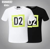 2022 new style dsquared2 fashion trend advanced mens womens couple printed locomotive t shirt