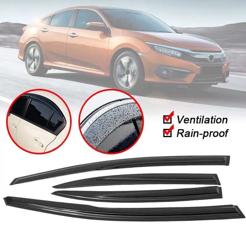 

Козырёк от дождя для Honda Civic 4Dr Sedan 2006-2011