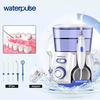 waterpulse oral irrigator v300 dental irrigators teeth whitening 5 dental water jets 800ml water flosser for family oral care