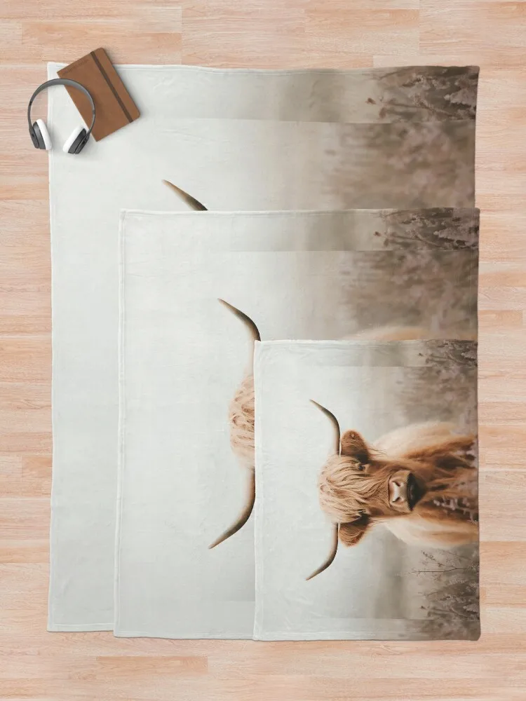 Футболка Rustic Boho Highland Cow от NoarusRainbowLand — милое одеяло Country Charm очень большие