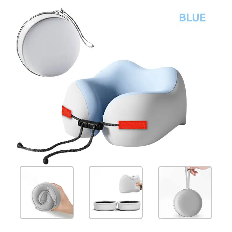 

U-образные подушки для шеи из пены с эффектом памяти, мягкая дорожная подушка, массажная подушка для шеи, подушка для сна в самолете, шейное постельное белье для здравоохранения