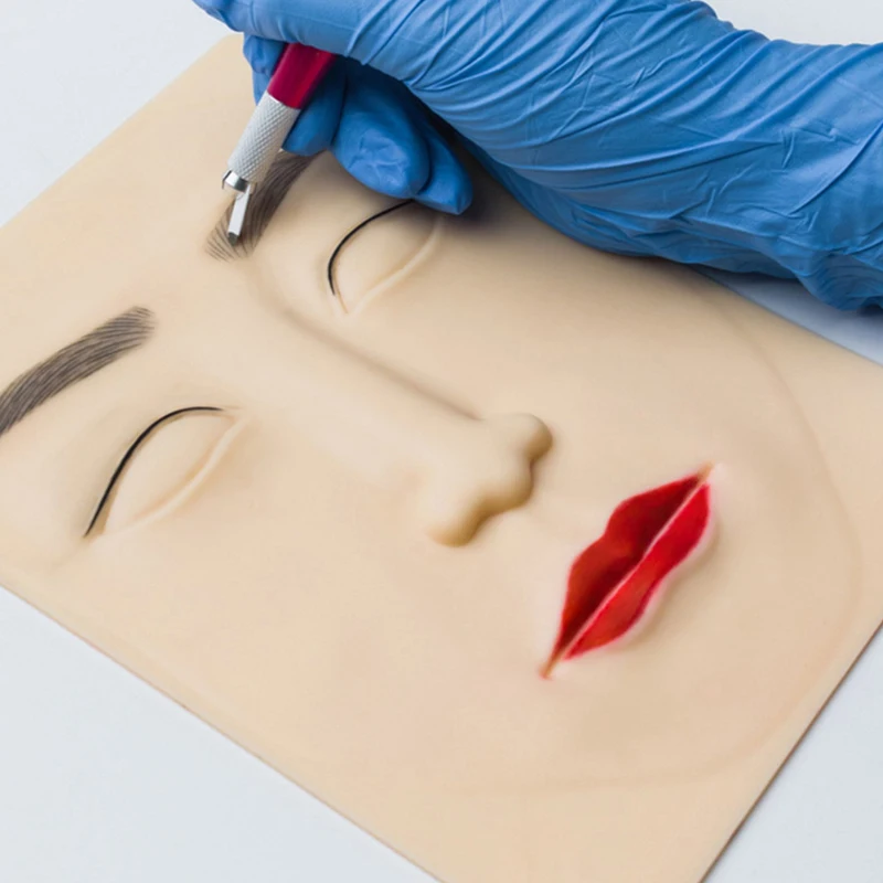 

Silicone Tattoo Practice Skin for Beginner Microblading Permanent Makeup Practice 3D Blank Eyebrows,Eyes,Lips,Skin Accessories