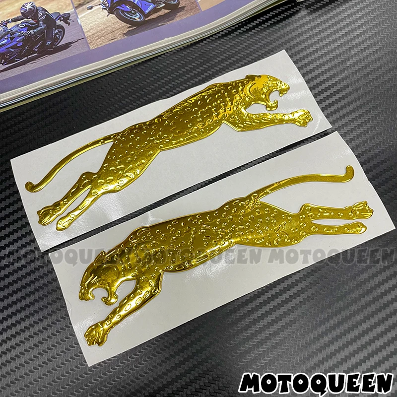 

3D леопардовая этикетка для стайлинга мотоцикла, эмблема, накладка на газовый топливный бак, декоративные наклейки, наклейки для Kawasaki Harley BMW Suzuki