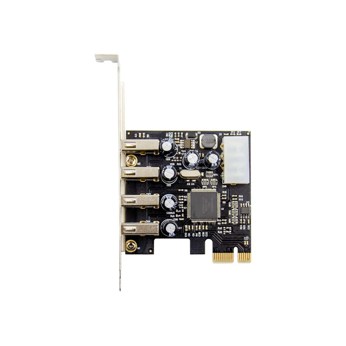 PCI-E-4 порта USB 2 0 карта преобразователя PCIE USB2.0 адаптера MCS9990 чипсет позволяет