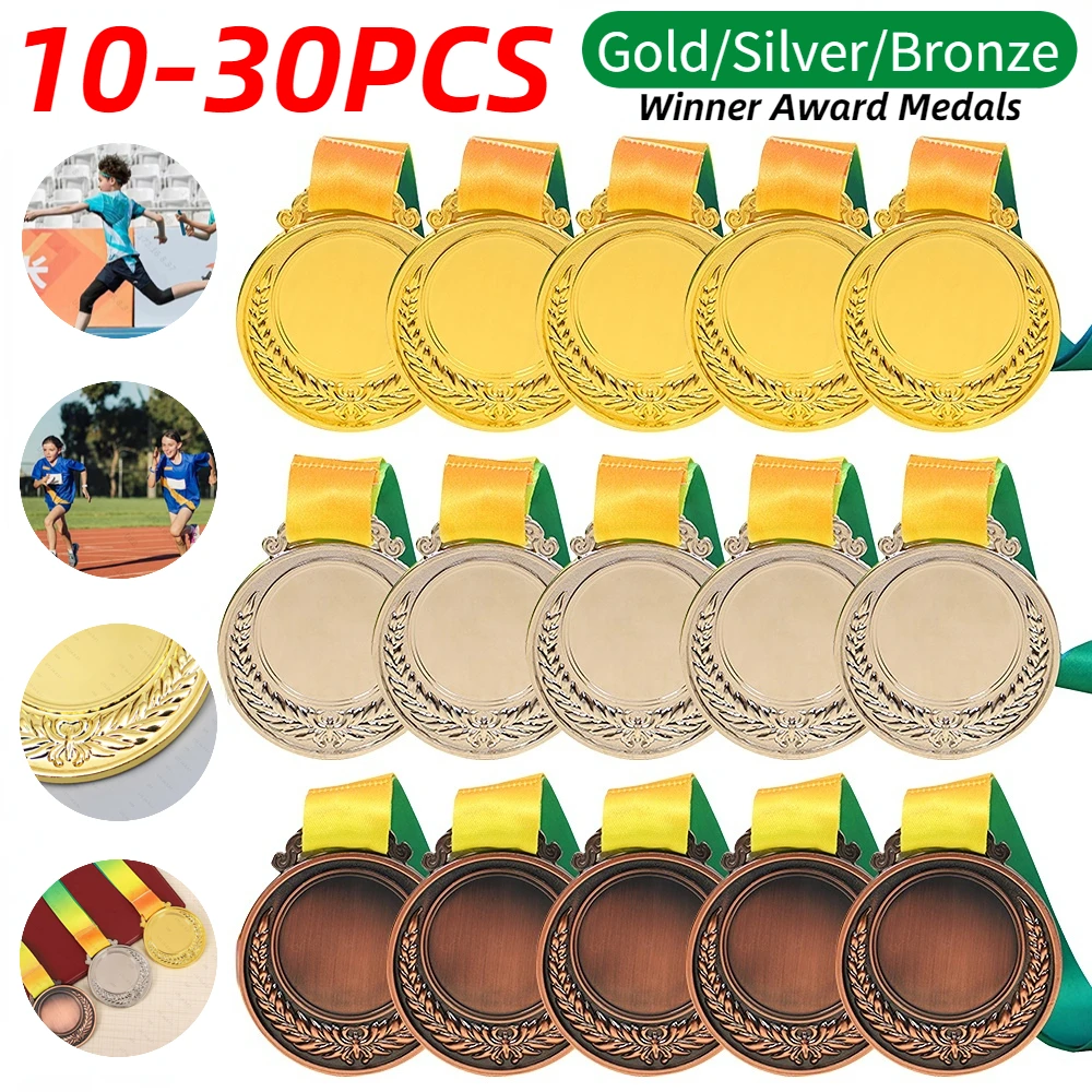 5.2cm Medal Gold Silver Bronze Trophy Award Medals Winner Reward Outdoor Sports Competitions Prizes Football Play Souvenir Gifts