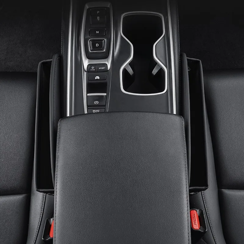 

Car Seat Crevice Storage Box For Nissan Juke F15 F16 Cup Phone Key Card Dual USB Fast Reserved Charging Cable Hole Organizer Bag